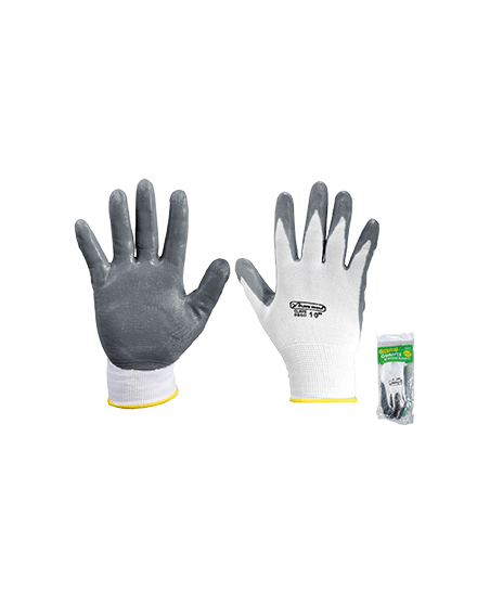 GUANTE PALMA NITRILO BLANCO GRANDE LION TOOLS